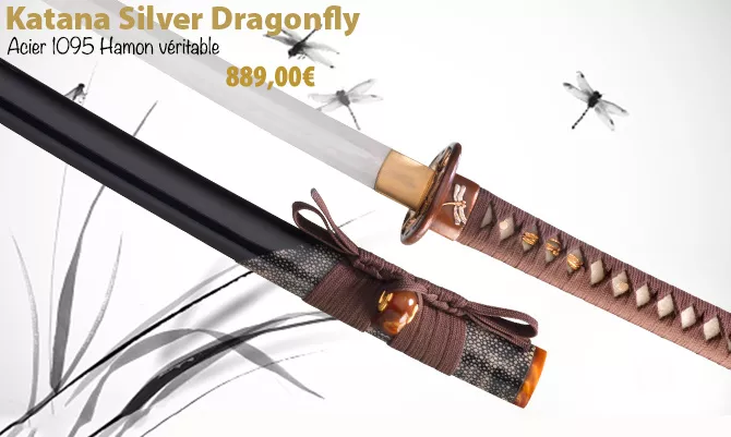 katana silver dragonfly sharp