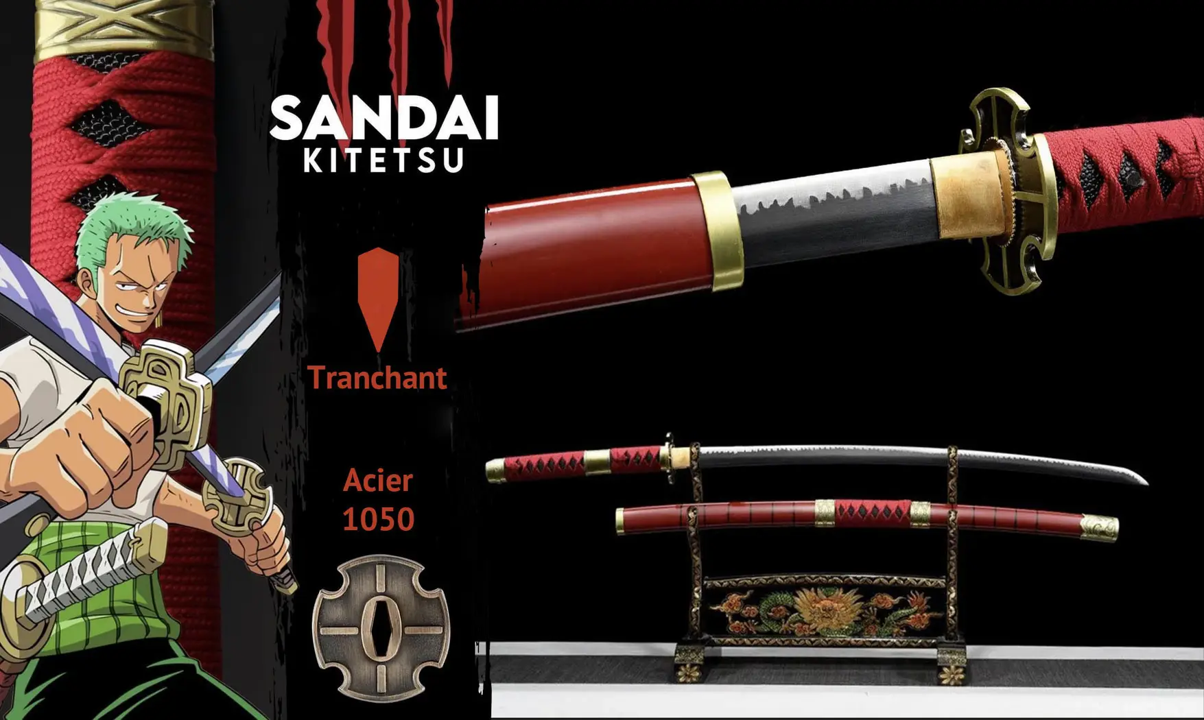 Katana Sandai Tranchant