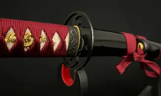 Katana Red Damascus
